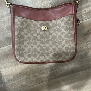 Coach Brown and Tan Crossbody Bag